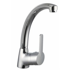 Grifo Cocina Fregadero 34X14X6,54Cm Monomando Caño Tubo Laton Cromo Urban C