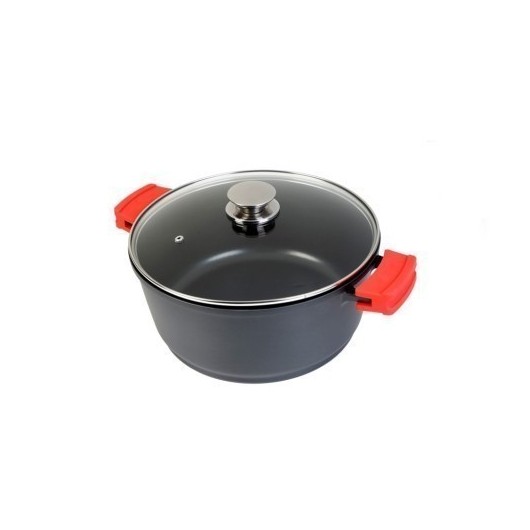Cacerola Alta 24Cm Con Tapa Induccion Aluminio/Fundido Ecostone Wecook