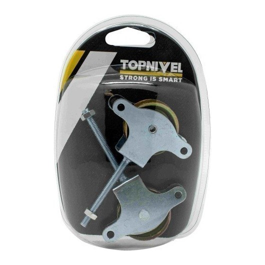 Polea Tendedero Tuerca 60Mm Metalica Cincado 