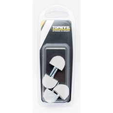 Portaestante Soporte 20X15Mm Balda Nivel Blanco Vitrina  4 Pz