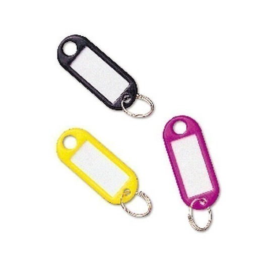 Portaetiqueta Llaves N.2 Plastico Amarillo Jma