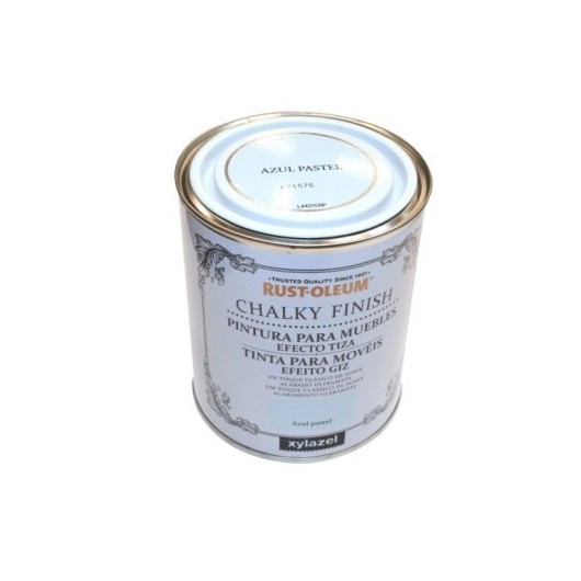 Pintura Al Agua Para Muebles 750 Ml Azul Chalky Rust-Oleum