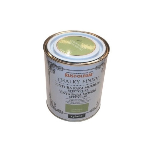 Pintura Al Agua Para Muebles 750 Ml Verde Chalky Rust-Oleum