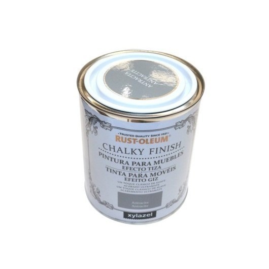 Pintura Al Agua Para Muebles 750 Ml Antracita Chalky Rust-Oleum