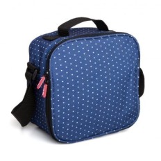 Bolsa Porta Alimentos 4 Hermeticos Dots Azul Poliester Tatay