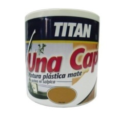 Pintura Plastica Mate 750 Ml Gris Intermedio Interior Mono Una Capa Titan