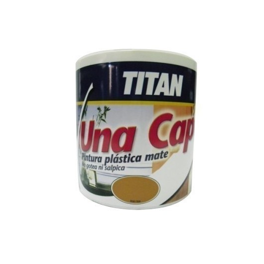 Pintura Plastica Mate 750 Ml Gris Intermedio Interior Mono Una Capa Titan