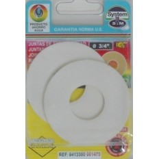 Junta Fontan Plana 3/4" Lavabo Goma S M 2 Pz