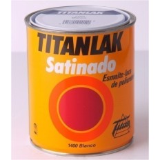 Esmalte Laca Satinado  4 Lt Blanco Interior/Exterior  Poliuretano  Titan Titanlak