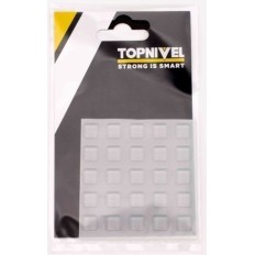 Tope Proteccion Golpes 10X10X2,5Mm Adhesivo Antidesl Tra Nivel 25 Pz