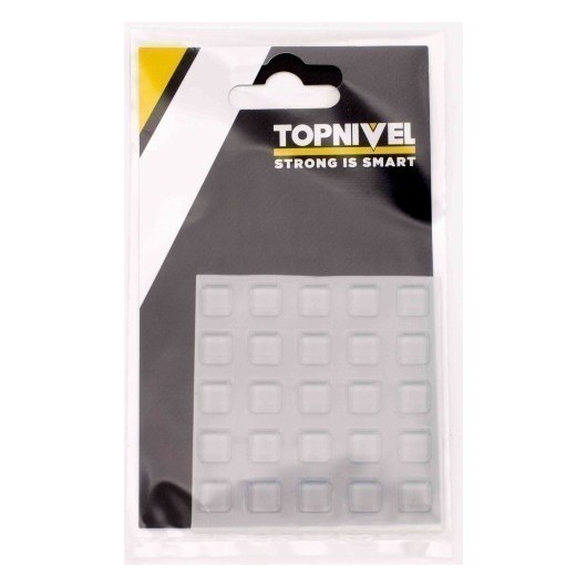 Tope Proteccion Golpes 10X10X2,5Mm Adhesivo Antidesl Tra Nivel 25 Pz