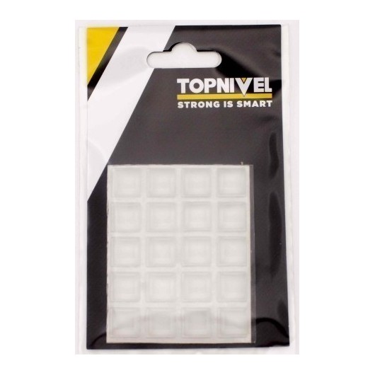 Tope Proteccion Golpes 12,5X12,5X5,8Mm Adhesivo Antidesl Tra Nivel 20 P