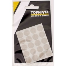 Tapon Cubretornillo Adhesivo 13Mm Textil Claro Nivel 20 Pz