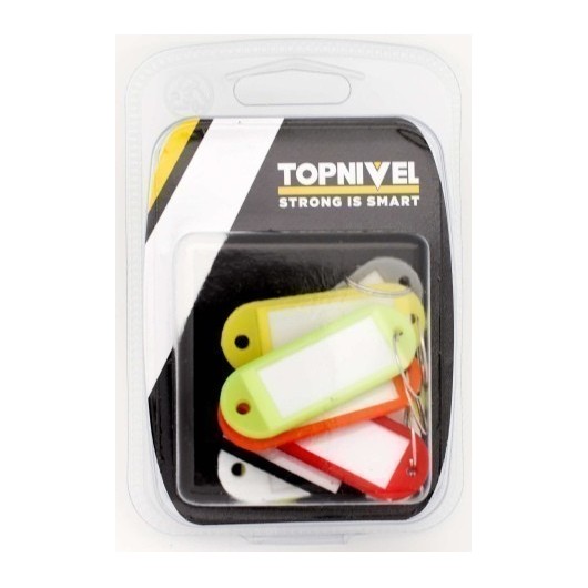 Portaetiqueta Llaves 58X22Mm Plastico Surtido Nivel 8 Pz