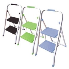 Escalera Domestica Tijera 2 Peld.30X20 Barandilla Baja Acero Surtido Garhe