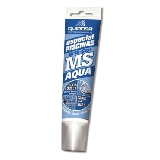 Adhesivo Sellador Polimero 125 Ml Blanco Brik-Cen Ms-Aqua Tubo Quia