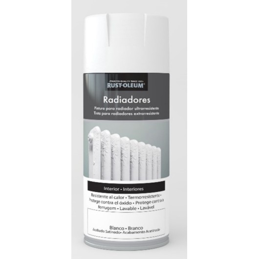 Esmalte Sintetico  Satinado 400 Ml Blanco  Radiadores Rust-Oleum