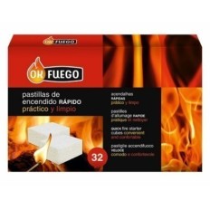 Pastilla Encendido Barbacoa Ok Fuego 32 Pz