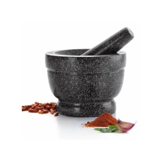 Mortero Cocina Con Mano 14Cm Granito/Marmol 