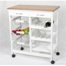 Verdulero Cocina 3C 76X67X37Cm 2 Cajones Ac/Mad Kit Closet