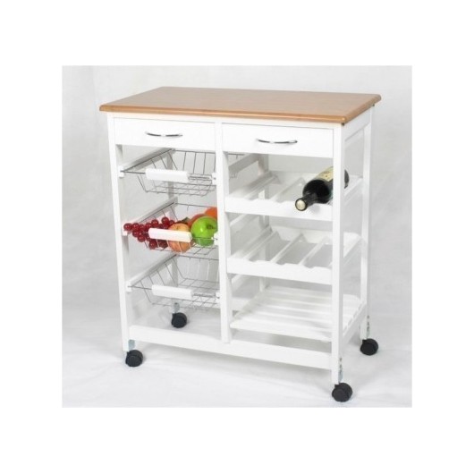 Verdulero Cocina 3C 76X67X37Cm 2 Cajones Ac/Mad Kit Closet