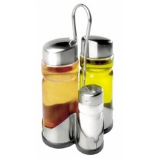 Vinagrera Cocina Aceitera Cristal/Inox Ibili