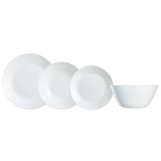 Vajilla Mesa Redonda Arcopal Vidrio Opal Bl Zelie 19 Pz