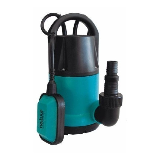 Bomba Agua Sumerguible 0350W-6500L/H Limpias 7Mt Natuur 1 Pz