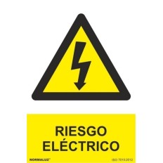 Cartel Señalizacion 210X300Mm Normaluz Pvc Riesgo Electrico