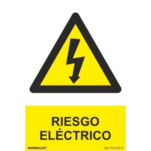 Cartel Señalizacion 210X300Mm Normaluz Pvc Riesgo Electrico