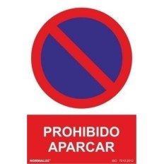 Cartel Señal 210X300Mm Pvc Prohibido Aparcar Normaluz