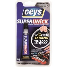 Adhesivo Instantaneo Flexible 10 Gr Transparente Gel Superunick Ceys