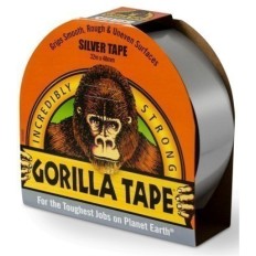 Cinta Adhesiva 48Mmx 11Mt Americana Tric Doble/Grosor Plata Silver Gorilla