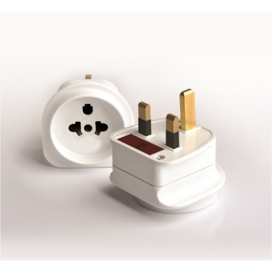 Adaptador Viaje Todo El Mundo A Uk Blanco Travel Blanco