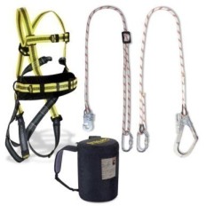 Arnes Seguridad Dorsal/Frontal Completo Cinturon  Cuerda 1,5Mt Ste