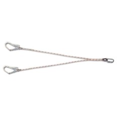 Cuerda Seguridad 1,5Mt 12Mm Ø Cinta "Y"/Mosquetones Steelpro