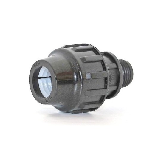 Enlace Riego Manguera  M Ø 40Mm-1-1/4" Roscado  Fitting Polipropileno  Natuur