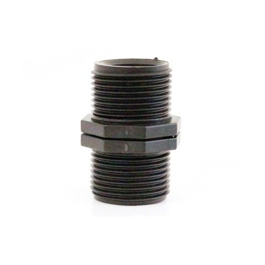 Manguito Riego 1" Roscado Fitting Macho Polipropileno 