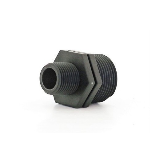 Manguito Riego Reducido 1-1/2" Roscado Fitting Macho Polipropileno 