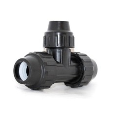 Conector Riego En T 25X20X25Mm Reducida Fitting Polipropileno Natuur