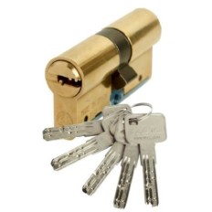Cilindro Seguridad  30X30Mm C6 Laton Leva Larga Lince