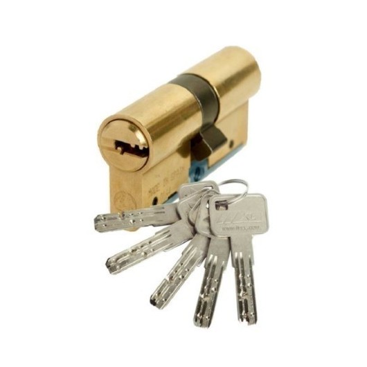 Cilindro Seguridad  30X30Mm C6 Laton Leva Larga Lince