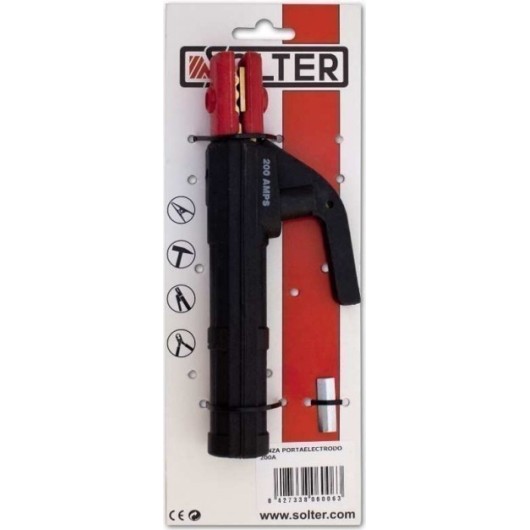 Pinza Soldadura Porta Electrodos 200A Solter