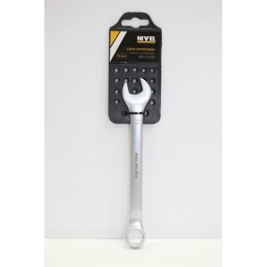 Llave Fija Combinada 15Mm Cromo Vanadio Nivel