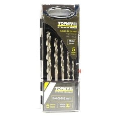 Broca Metal Rect 03-04-05-06-08Mm Nivel 5 Pz
