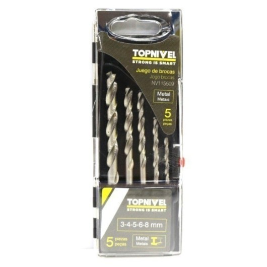 Broca Metal Rect 03-04-05-06-08Mm Nivel 5 Pz