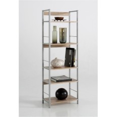 Estanteria 5Baldas 52X30X150Cm Madera/Metal Kala Kit Closet