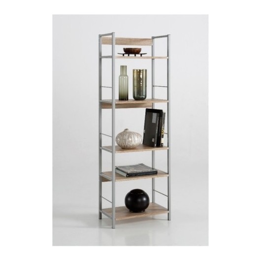 Estanteria 5Baldas 52X30X150Cm Madera/Metal Kala Kit Closet