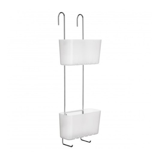 Cestillo Baño Gancho 2 Alturas Polipropileno Transparente Glace Tatay