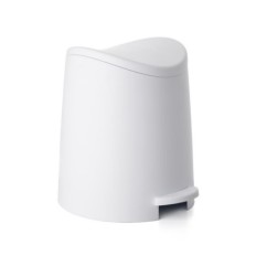 Cubo Baño Con Pedal 3Lt-19X21,8X22,1Cm Polipropileno  Blanco Tatay